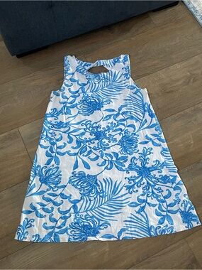 Lilly Pulitzer Blue & White Floral Tank Dress